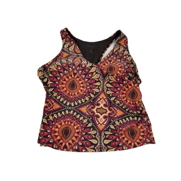 Athleta Multi-Color Athletic Top. Sz L - Picture 2 of 3